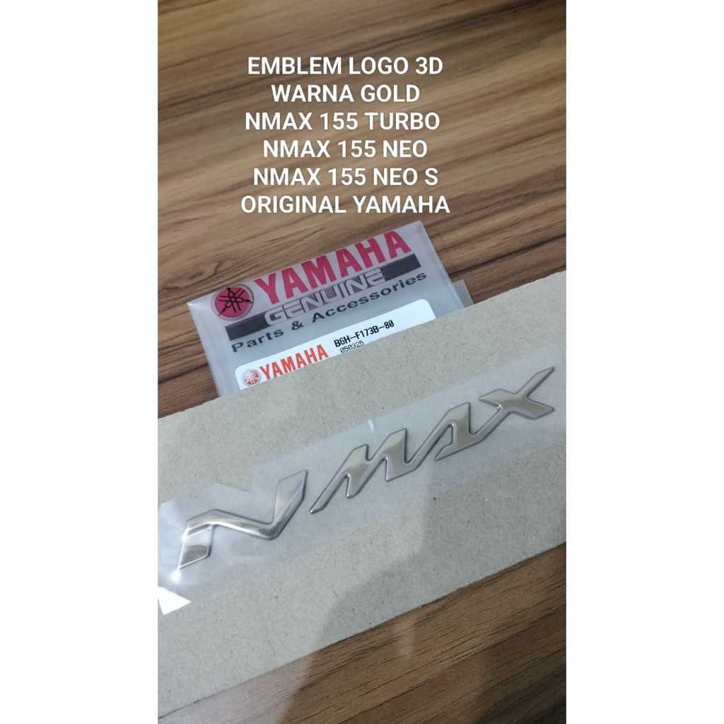 3D GOLD โลโก้ EMBLEM NMAX 155 TURBO N MAX NMAX 155 NEO NMAX 155 NEO S YAMAHA ORIGINAL B6H-F173B-8000