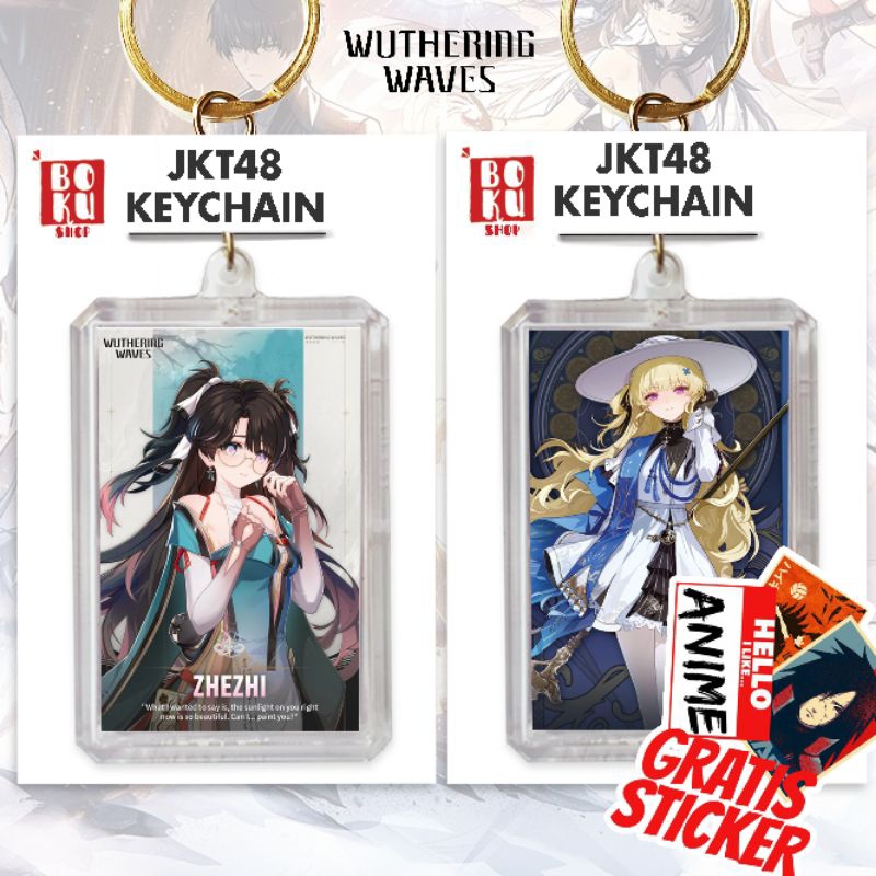 GANTUNGAN Whutering Waves พวงกุญแจ / พวงกุญแจอนิเมะ / พวงกุญแจ wuwax whutering ganci / ganci wuwa