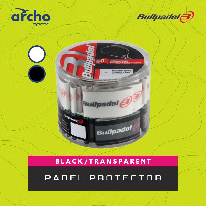 BULLPADEL Padel Racket Protector โปร่งใส / สีดํา Padel Frame Racket Protector - Padel Protector