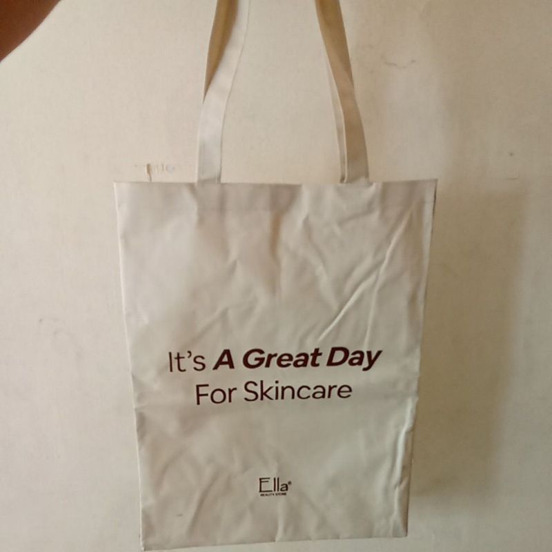 ของขวัญฟรี - Tote Bag Its A Great Day For Skincare by Ella Skincare ขนาด 30 cm x 40 cm