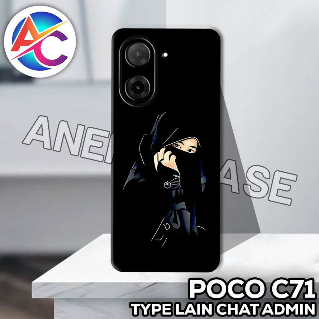 AC54/Case Poco C71/Girl Motif/softcase Poco C71/casing Poco C71/silicone Poco C71
