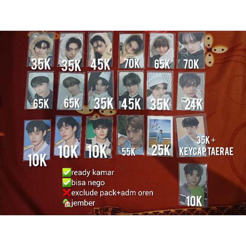 WTS PHOTOCARD อย่างเป็นทางการ ZB1