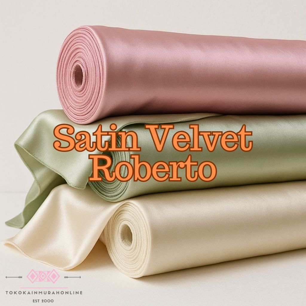 100% Original Premium Super Silk Velvet Satin Fabric (สําหรับเพื่อนเจ้าสาว/Kebaya/Furing/Dress)