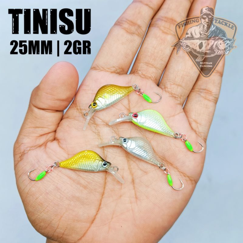 LURE MINNOW TINISU 25MM | 2GR MICRO MINNOW CASTING MAS HAMPALA, MAHASEER