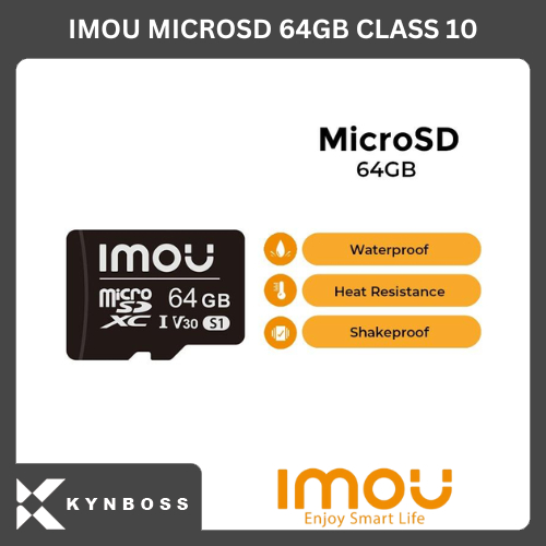 MICRO SD IMOU 64GB CLASS 10 MEMORY CARD กล้องวงจรปิด HP