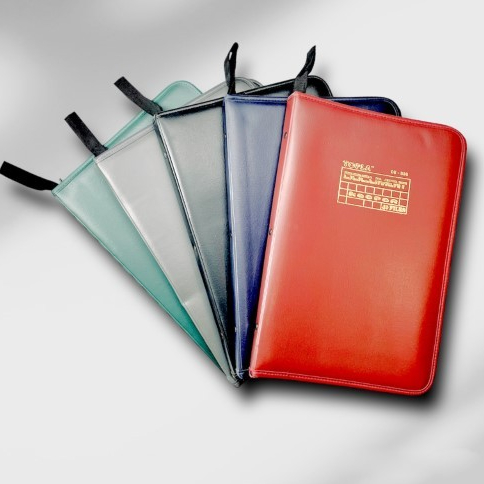 CLEAR HOLDER LEATHER TOPLA DK-888 / โฟลเดอร์เอกสารโฟลเดอร์แฟ้มซิปหนังกันน้ํา