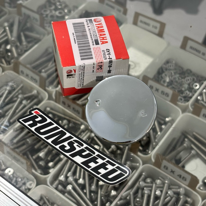 ORIGINAL CHROME TANK CAP FIZ R MIO JUPITER Z VEGA R NEW GRAND 4YY-F4610-00