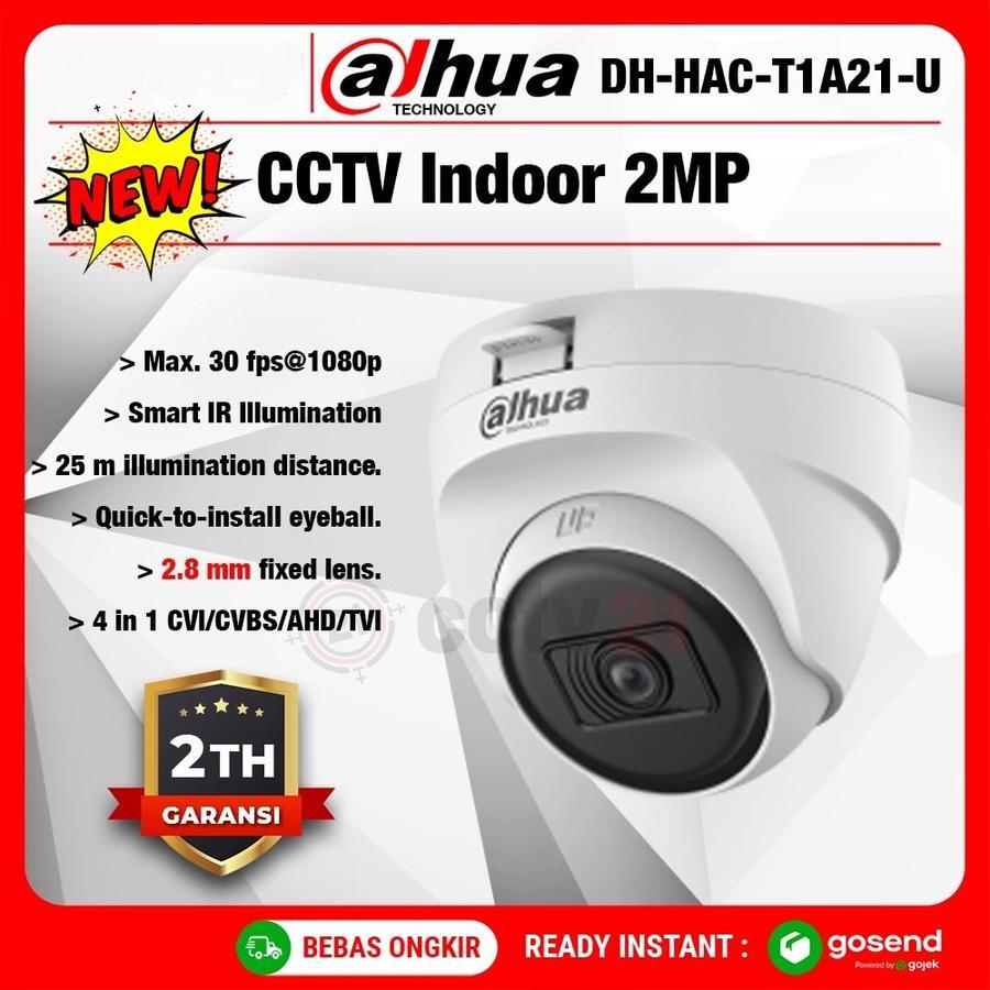 กล้อง Dahua HAC-T1A21-U Cooper ในร่ม 2.8 มม. โดม 2MP t1a21u
