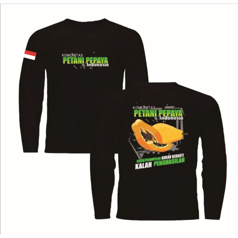 ใหม่ PAPAYA FARMERS COMMUNITY LONG เสื้อยืดสีดํา