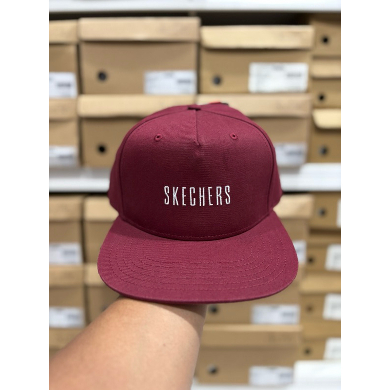 SKECHERS MEN CAPS MAROON CAPS ORIGINAL