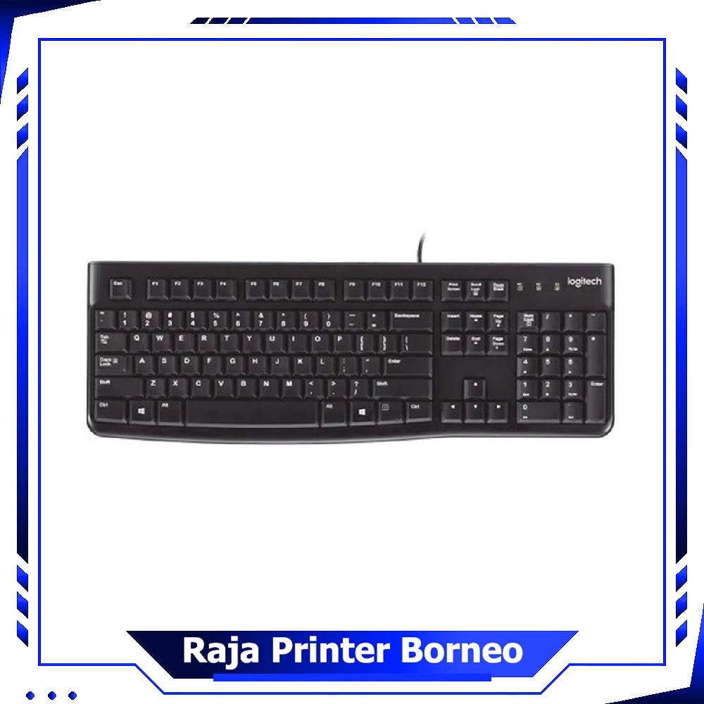 Logitech USB Keyboard K120 Cable K 120 Black ของแท้