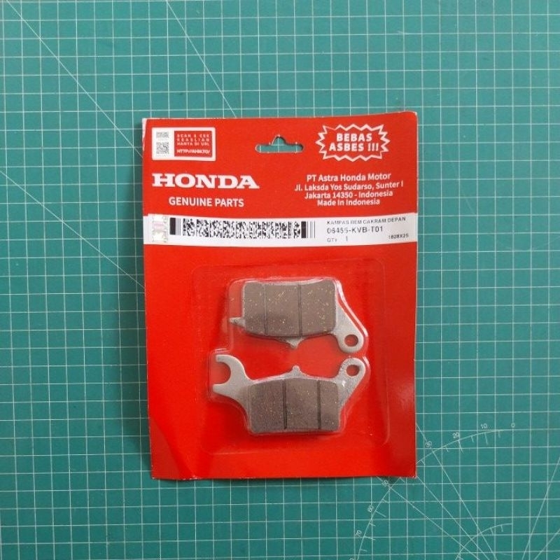 ผ้าเบรคหน้า HONDA VARIO 110 PART CODE 06455-KVB-T01 ORIGINAL 100% AHM