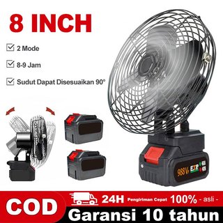 998V Kipas Kemah Kipas Besi 8 Inci Kipas Portabel Dapat Diisi Ulang Baterai Lithium Kipas Darurat Kipas Portabel Kipas Soket Baterai Makita Alat Baterai Lithium Isi Ulang
