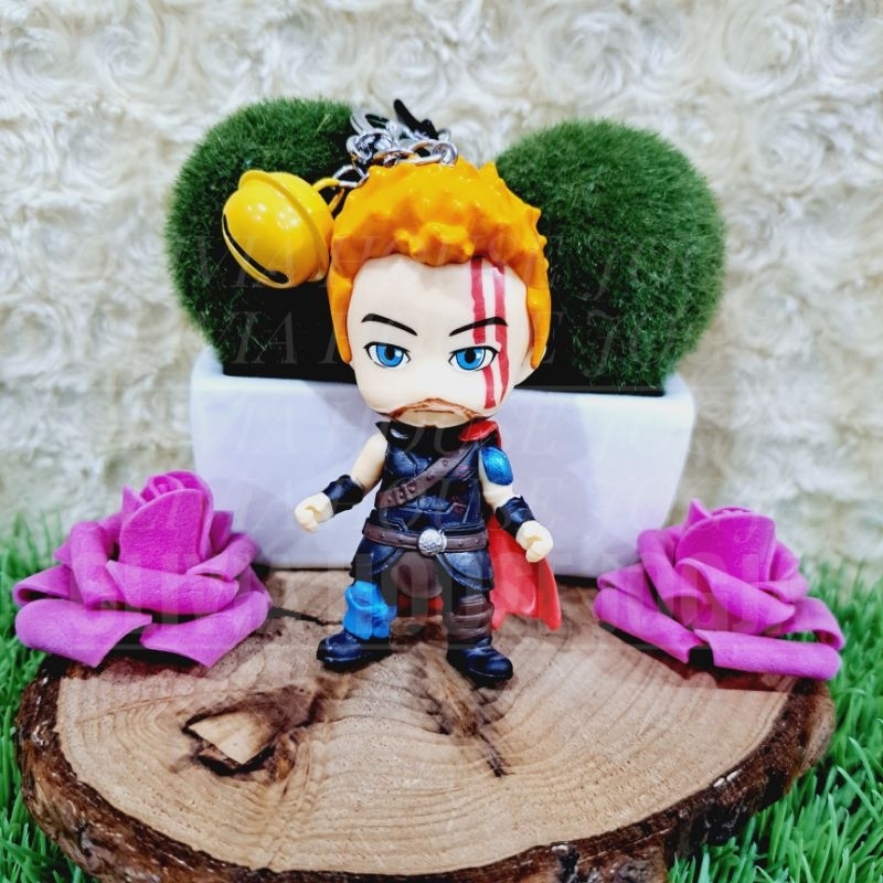 GANTUNGAN Thor Avengers พวงกุญแจ Thor พวงกุญแจซูเปอร์ฮีโร่