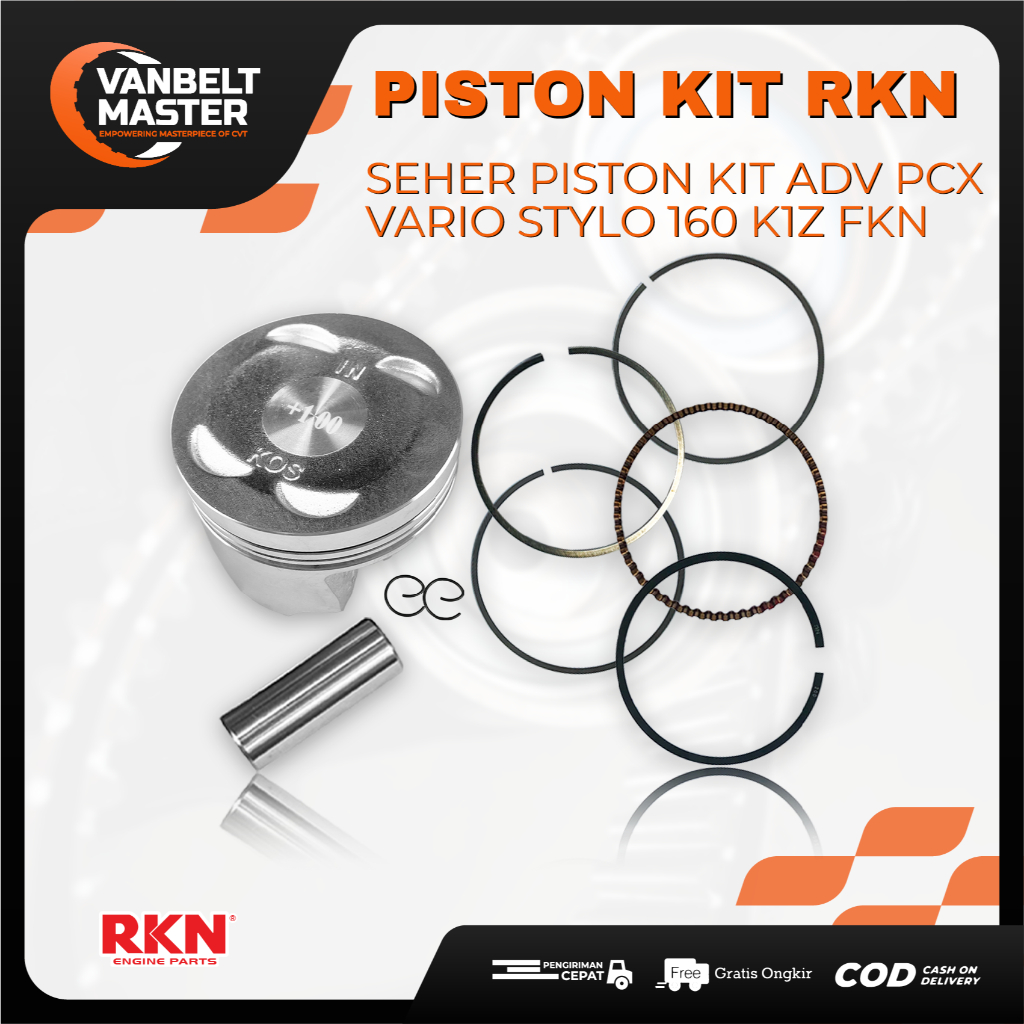 RKN ลูกสูบ Seher KIT Vario Beat Scoopy PCX Stylo ADV Genio Spacy KVY KZL K44 K0J KWN KZR K59 K97 K1Z