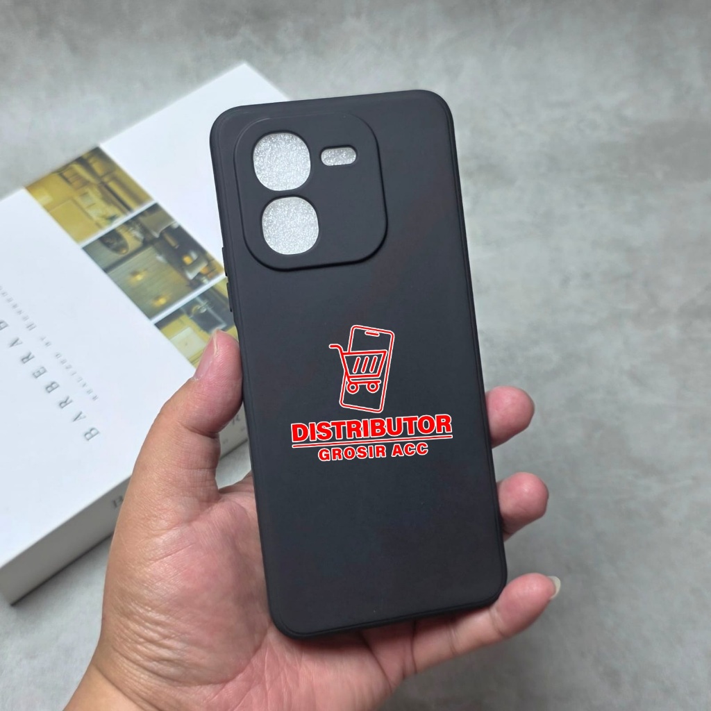 IQOO Z9X CASE MACAROON BLACK PREMIUM SOFT CASE สีดํา IQOO Z9X