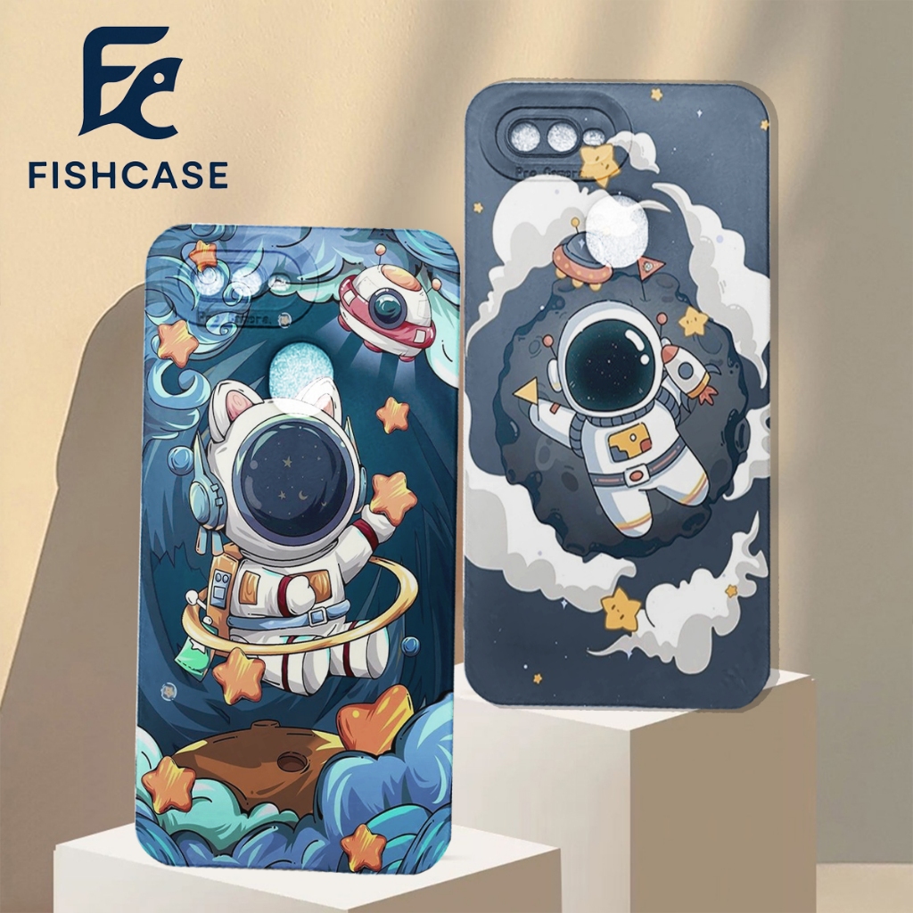 HP [FC12] Case Oppo A5s A7 A12 A11K F9 A3S A1K REALME C2 Elegant Contemporary Astronaut Mobile phone