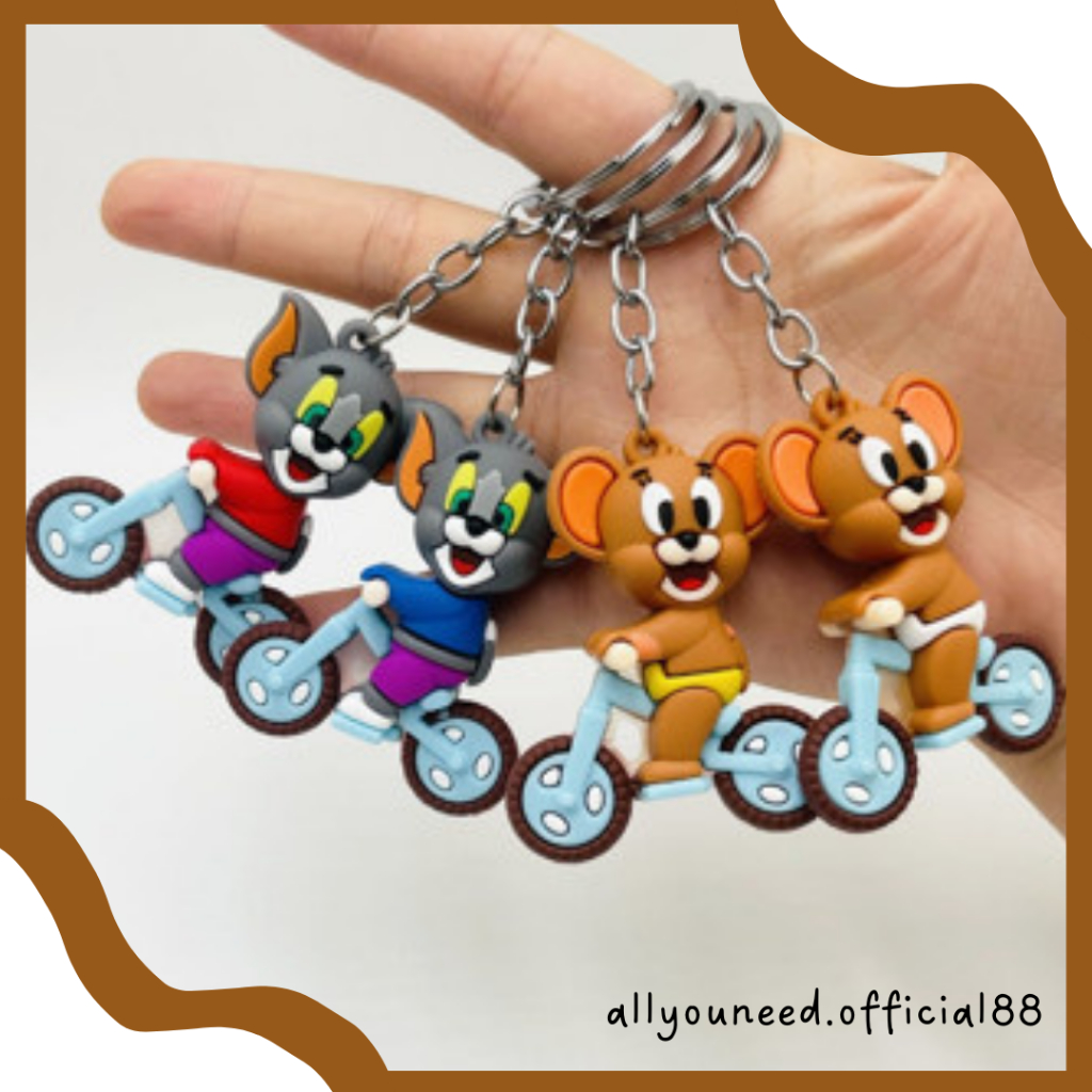 กันตุน ✿AY✿ พวงกุญแจตัวละคร Tom And Jerry/พวงกุญแจ Tom & Jerry น่ารัก