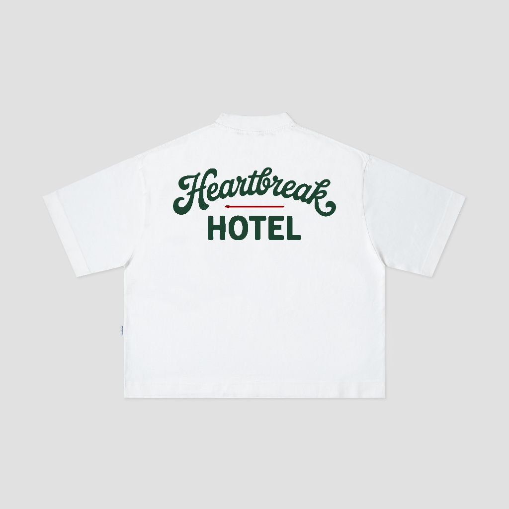 เครื่องแต่งกาย Exhale Boxyfit Tshirt Heavyweight Hotel สีขาว V2