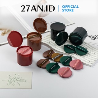 ( 27AN.ID ) Spons Puff Air Cushion BB Cream H443 Puff Foundation Cair / Powder / bedak tabur Isi 7 pcs