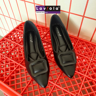 Laviola 3027 FFY - Sepatu Pantofel Wedges Wanita Tinggi 4cm