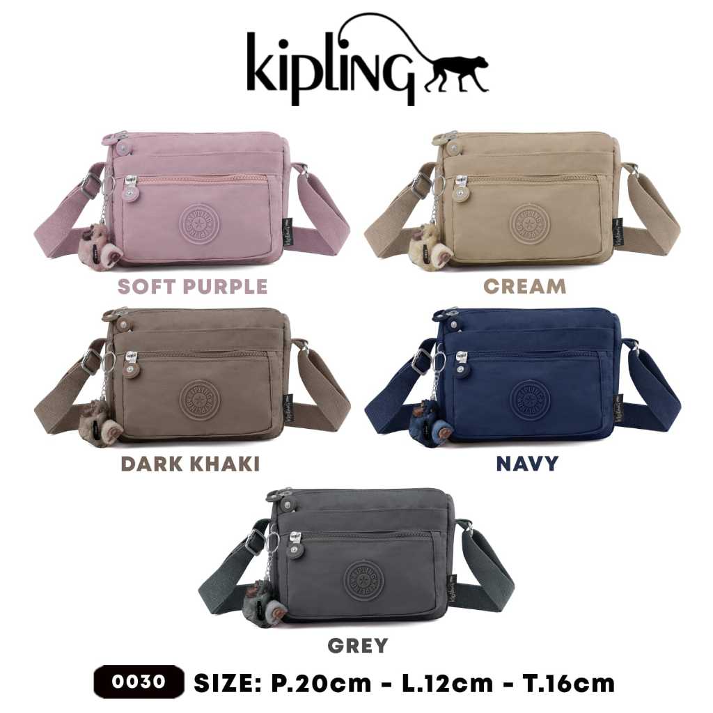 GANTUNGAN New premium Sling bag kp 0030 kp - กระเป๋าสะพายข้างผู้หญิงไนลอนนําเข้าฟรีที่แขวนลิง