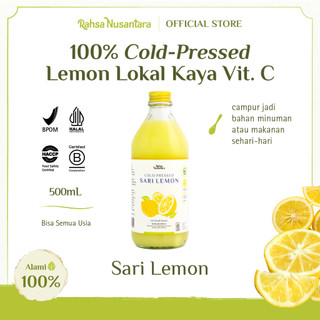 Sari Lemon 500mL | BPOM - Premium Juice Murni Lokal Asli by Rahsa Nusantara 100% Lemon