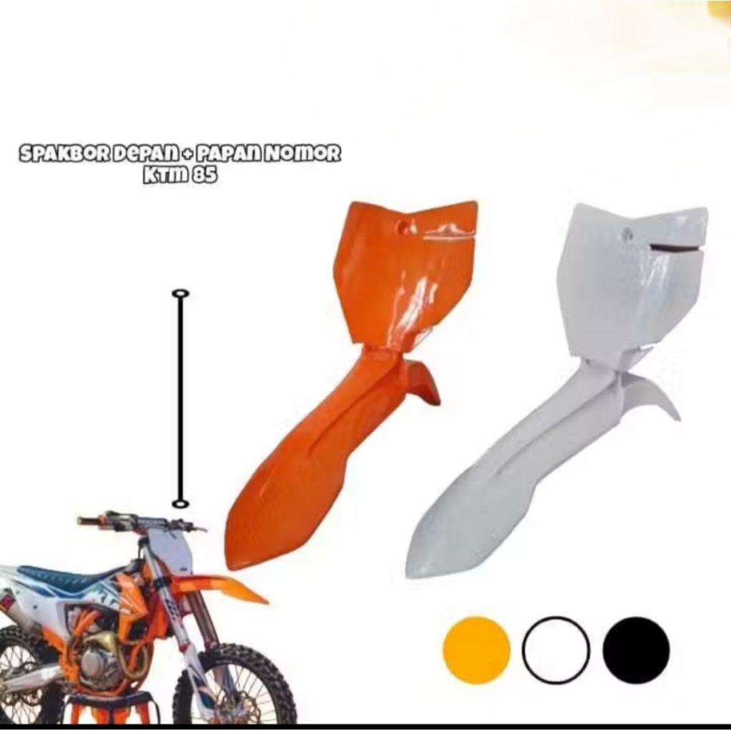 บังโคลนหน้า+แผ่นตัวเลข ktm 85 สําหรับ klx150/CRF15L