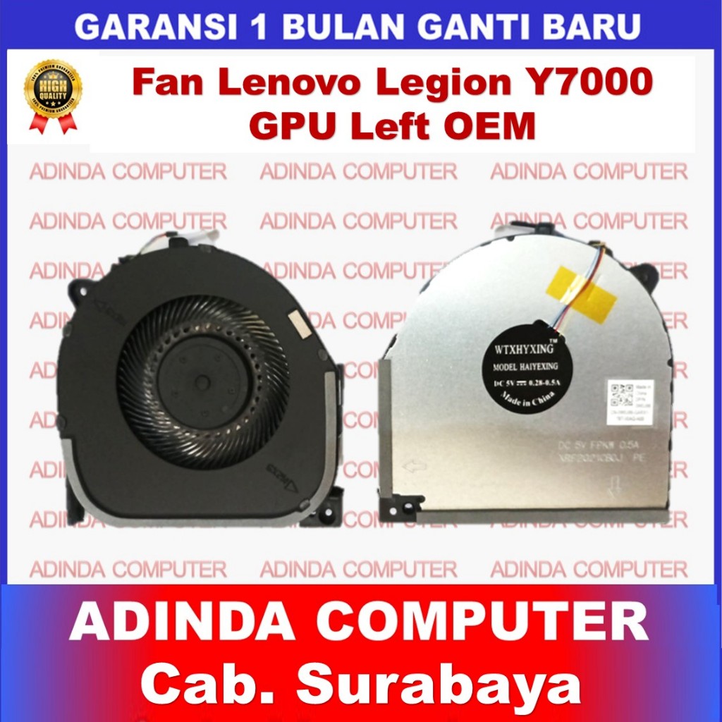 พัดลม Lenovo Legion Y7000 Y530-15IKB Y540-17 Y540-17IRH GPU OEM