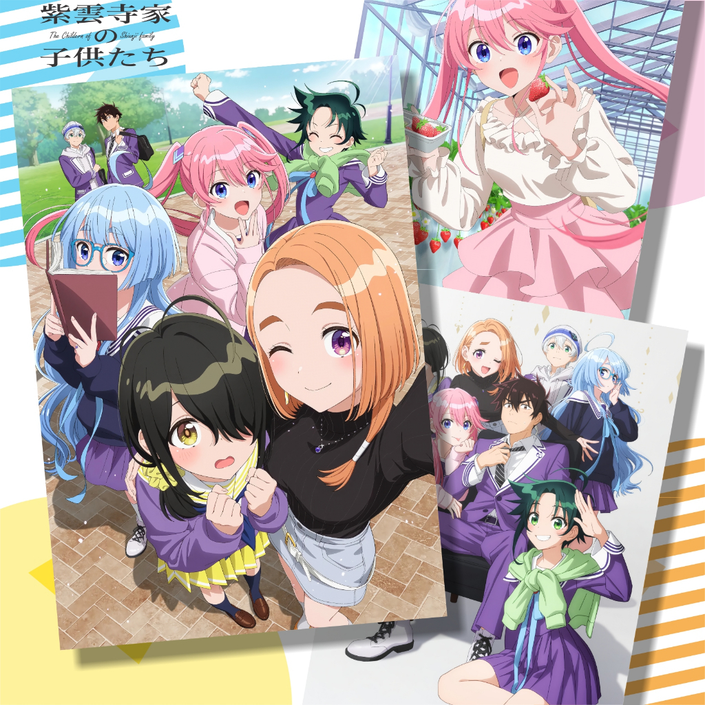 A3 Anime Spring Poster Collection 2025 - Shiunji-ke no Kodomotachi - Danjo no Yuujou wa Seiritsu suru - Aharen-san wa Hakarenai - Haite Kudasai - นาฬิกาอนิเมะ - แม่มด -