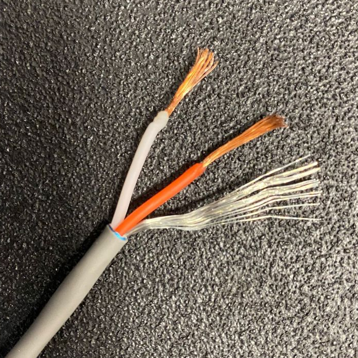 สายไมค์สเตอริโอ 26 AWG ROXTONE MC 032 GREY 2 x 0.18mm ORIGINAL (METER) สายไมค์ขนาดเล็ก LOW NOISE FUL