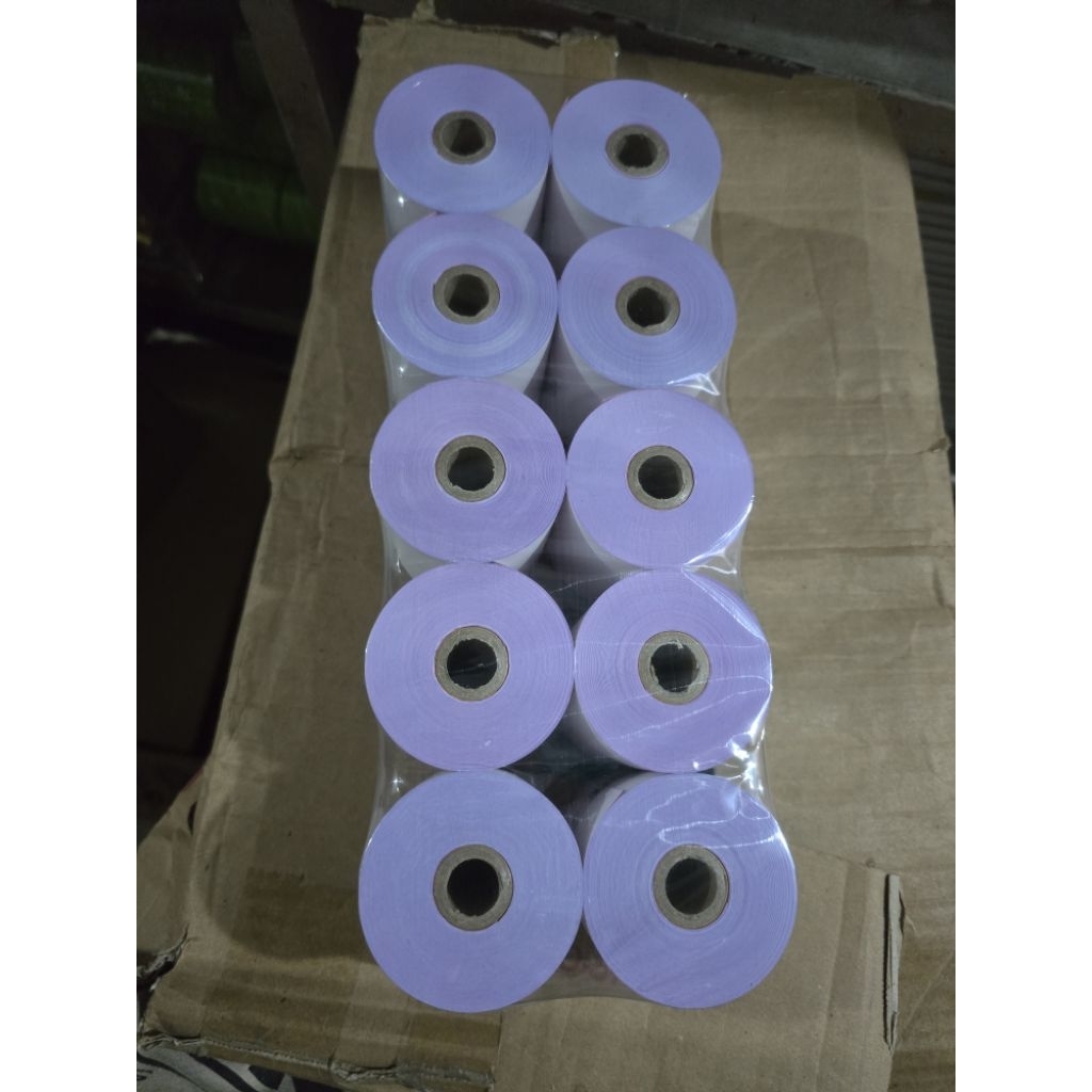 75 x 65 2 PLY GLOBAL RECIPT กระดาษ CONTENTTS 10 ม้วนกระดาษ PPL 2PLY RECEIDPT กระดาษ 75X65