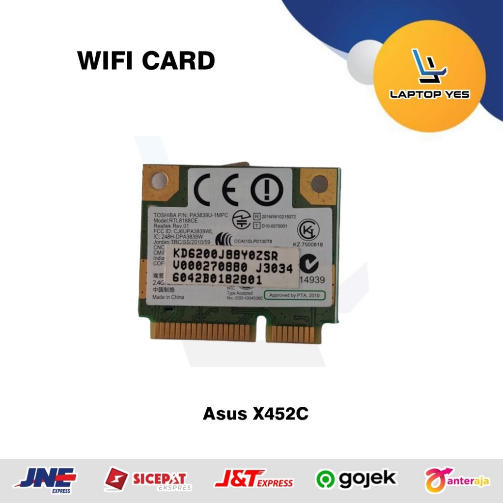 การ์ด Asus X452C Wifi