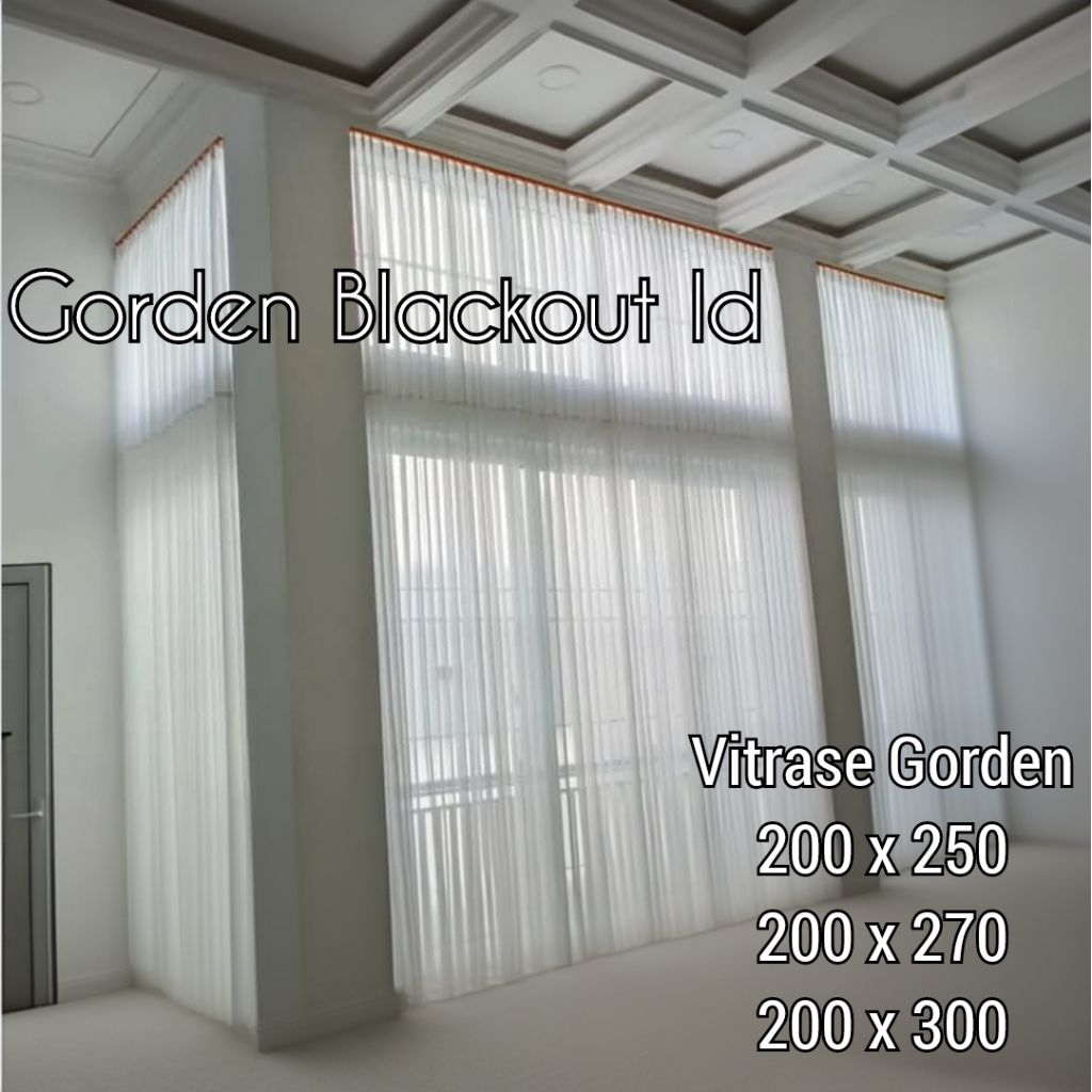 ผ้าม่าน Vitrase สีขาวธรรมดา L 150 x H 300 ม่านตาจีบพร้อมที่แขวนรุ่น