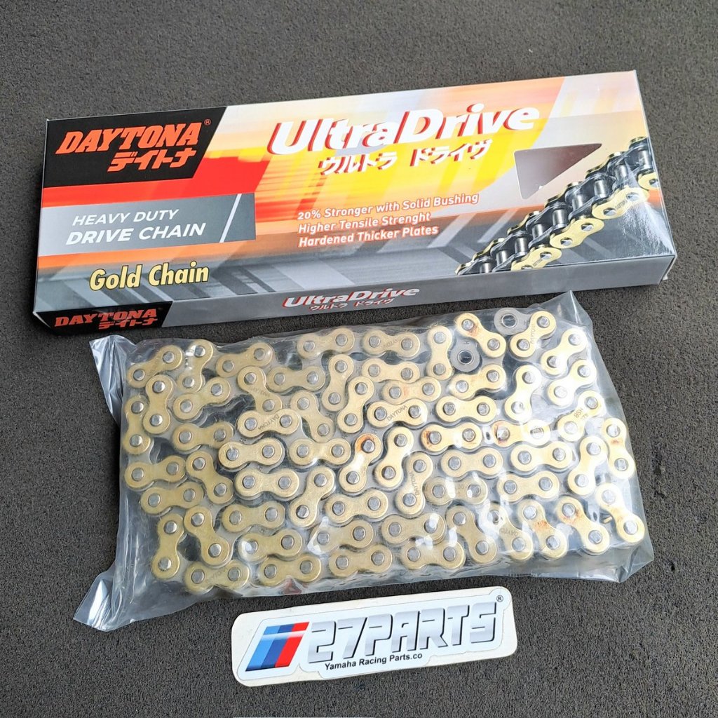 428-124L DAYTONA GOLD ULTRA DRIVE RX KING HEAVY DUTY CHAIN DAYTONA RX KING GOLD