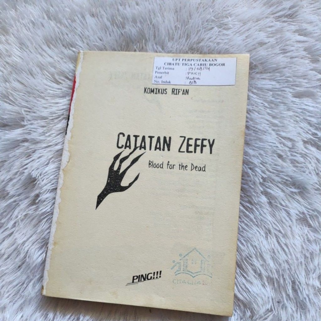 JEFFY NOTES เลือดเพื่อตาย - COMICUS RIFAN ต้นฉบับ