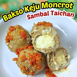 BAKSO URAT KEJU MONCROT ISI 4 SAMBAL TAICHAN - GUDANGSNACKTGR