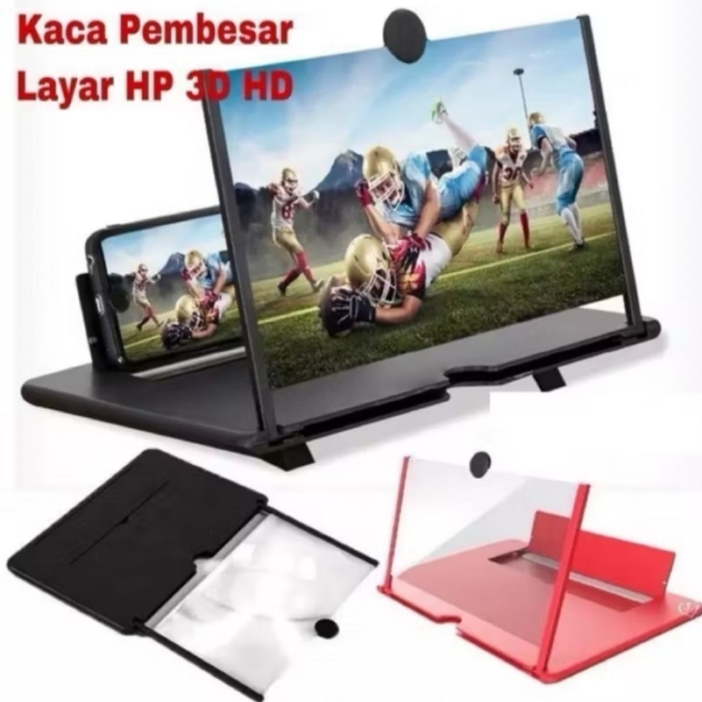 LAYER HP F3 แว่นขยายหน้าจอสําหรับโทรศัพท์มือถือ 3D หน้าจอ F3 แว่นขยายหน้าจอขยาย 10 นิ้วแบบพกพา Home