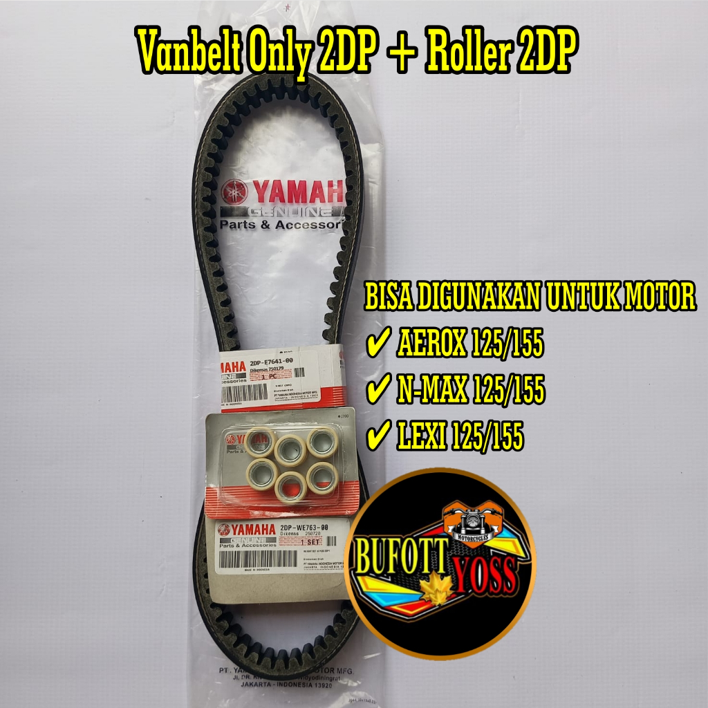 VANBELT YAMAHA 2DP NMAX AREOX LEXI 125/155 ชุดลูกกลิ้ง 2DP VBELT 2DP PANBELT 2DP NMAX