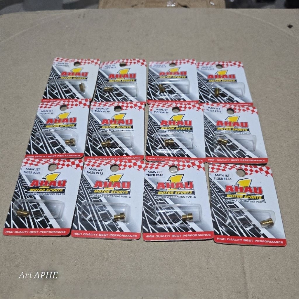 หัวฉีดเจ็ทหลัก AHAU1 AHAU 1 เสือ gl megapro PE PWL นินจา 150 ขนาด 98 100 102 105 108 110 112 115 118