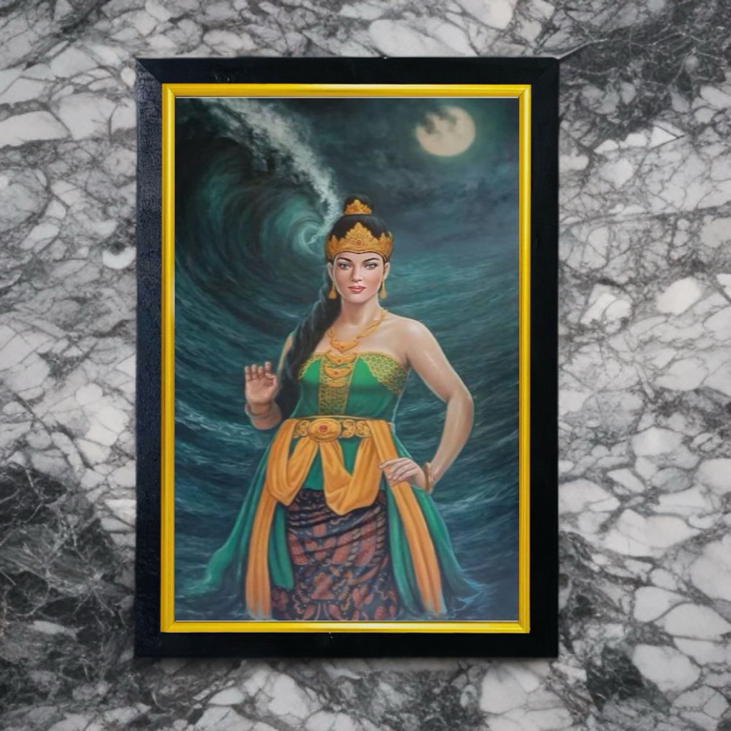 RATU พิมพ์ตกแต่งผนัง South Coastal queen plus กรอบ ขนาด 65 x 45 ซม