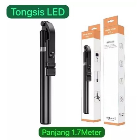 [SH-402] 1.7 เมตร Bluetooth LED 3in1 Selfie Stick ขาตั้งกล้อง R1S-L / ขาตั้งกล้องบลูทูธ Selfie Stick