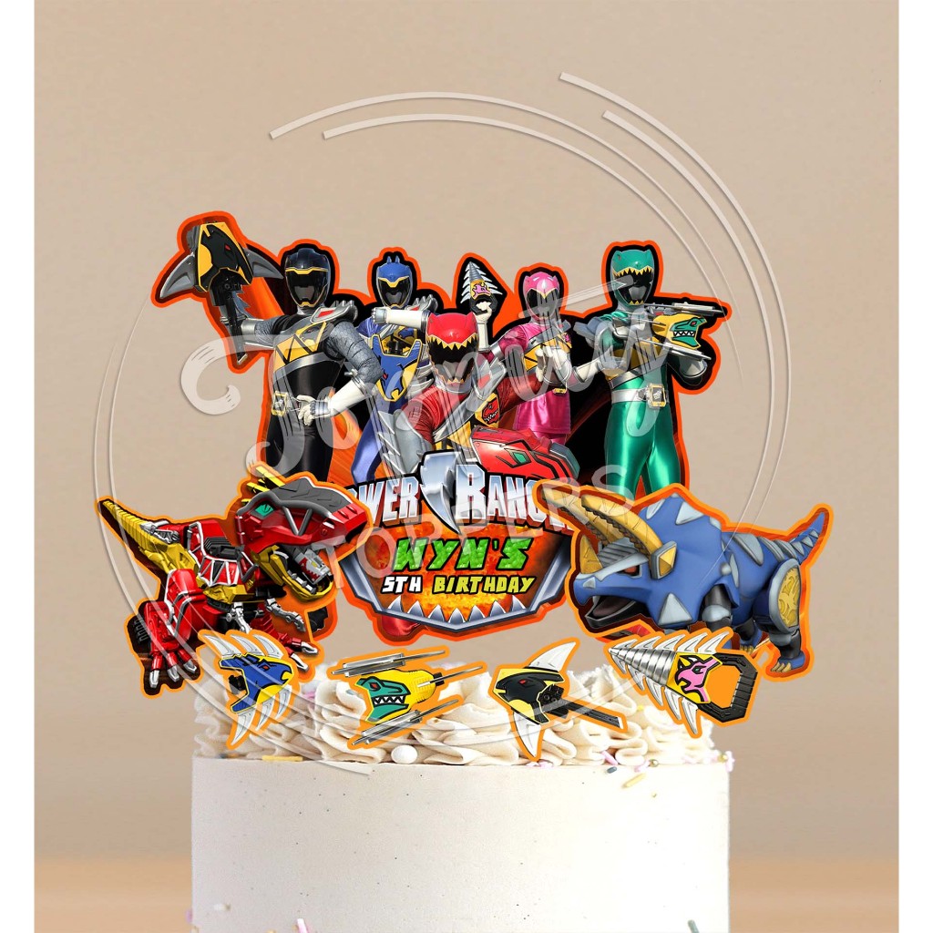 Power Ranger ท็อปเปอร์เค้กวันเกิด