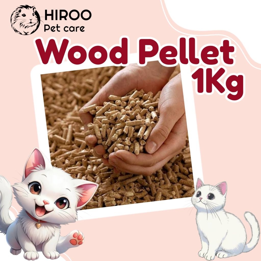 WOOD PELLET CAT CAGE LINE 1KG CAT LITTER BOX