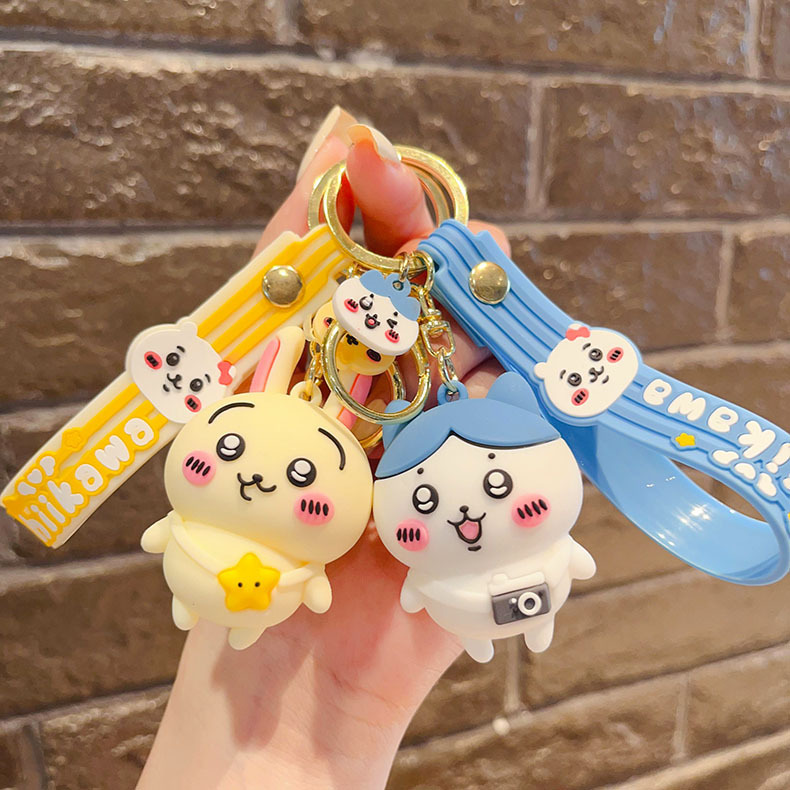 GUNDAN Chikawa Cute Aesthetic Keychain Bag Charm