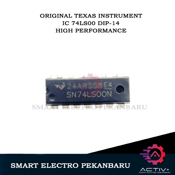 ต้นฉบับ IC 74LS00 DIP-14 TEXAS INSTRUMENT 7400 NAND LOGIC GATE 74LS 00 74 LS00 CD7400 SN74LS00N 74HC