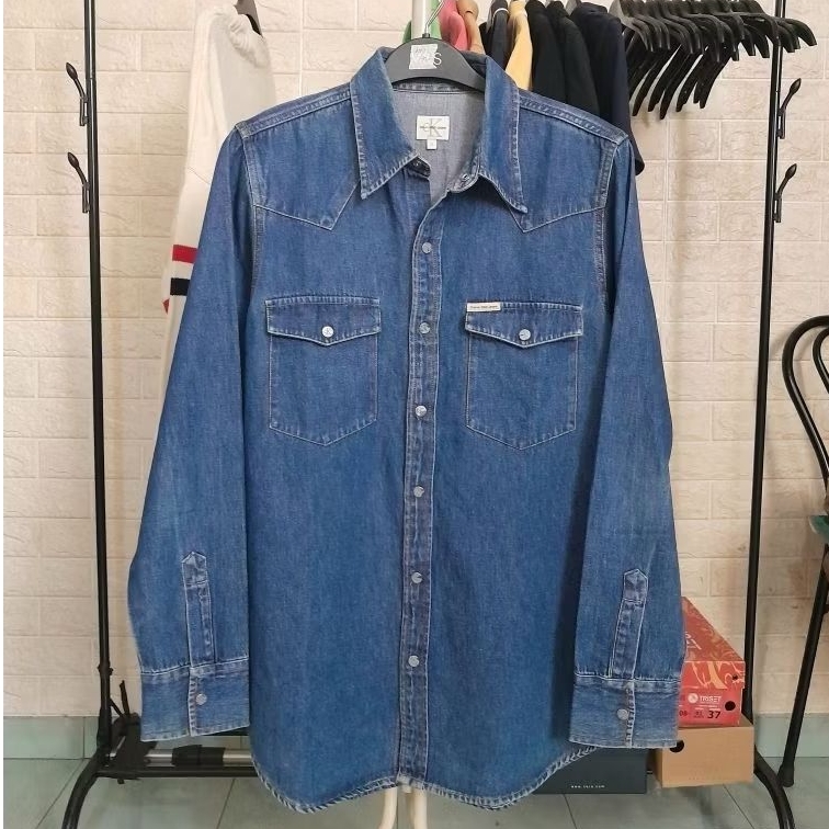 KEMEJA C4lvin kl*n เสื้อเชิ้ตผู้หญิงออริจินัล - Size M