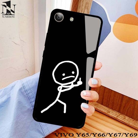 เคส Vivo Y65/Y66/Y67/Y69 - เคสเคลือบเงา - เคสป้องกัน (stickmen) softcase hp - เคส hp - เคส hp - ซิลิ