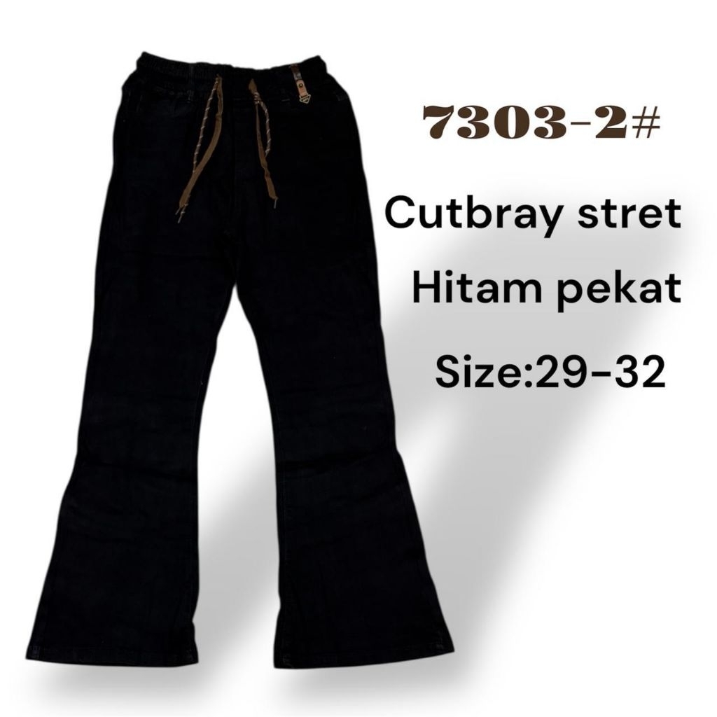 เฟลิชา/7303-2/กางเกงยีนส์คัทเบรย์