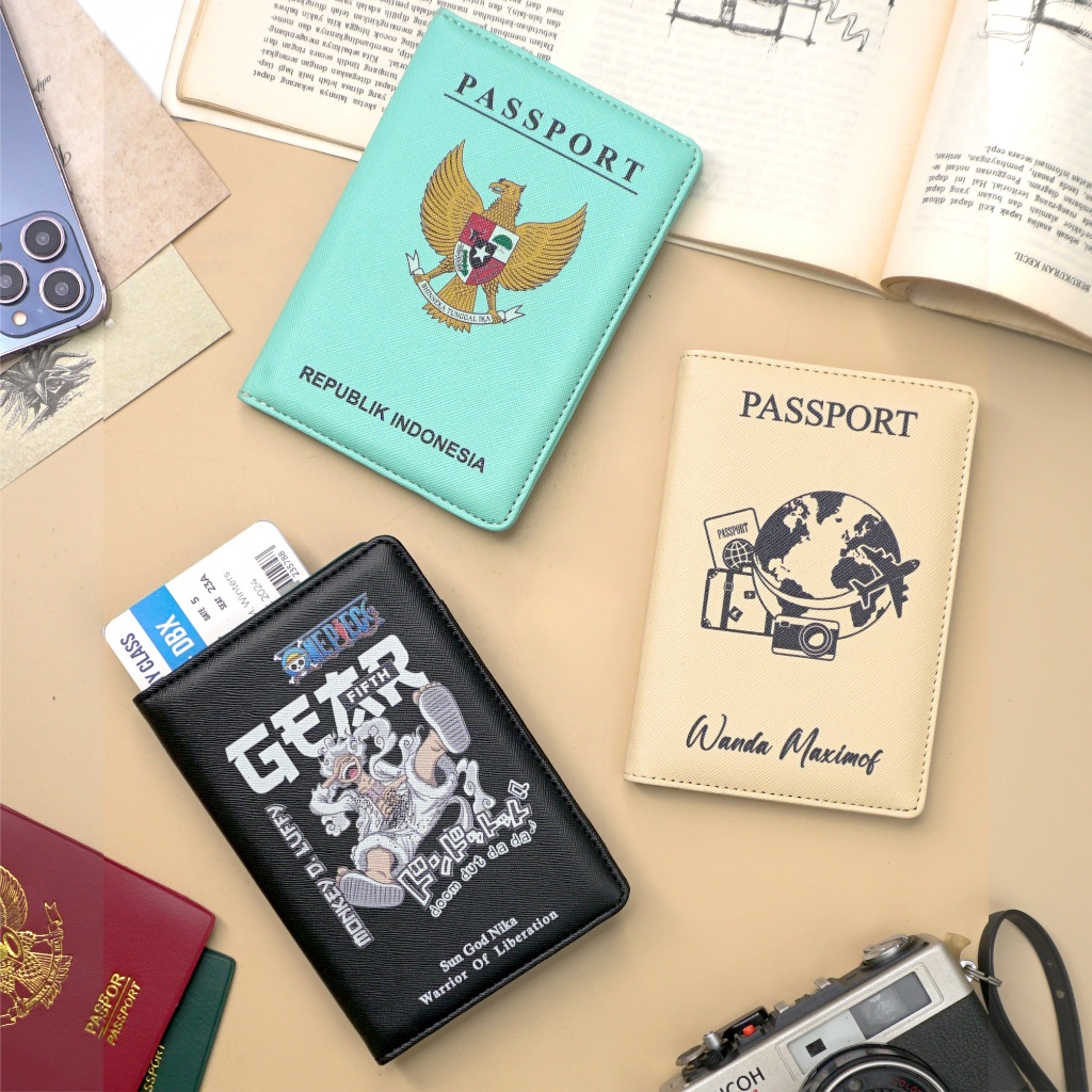 VISEE Elise ปกหนังสือเดินทางที่กําหนดเองชื่อภาพโลโก้หนังสือเดินทางของขวัญพิเศษที่ไม่ซ้ํากัน